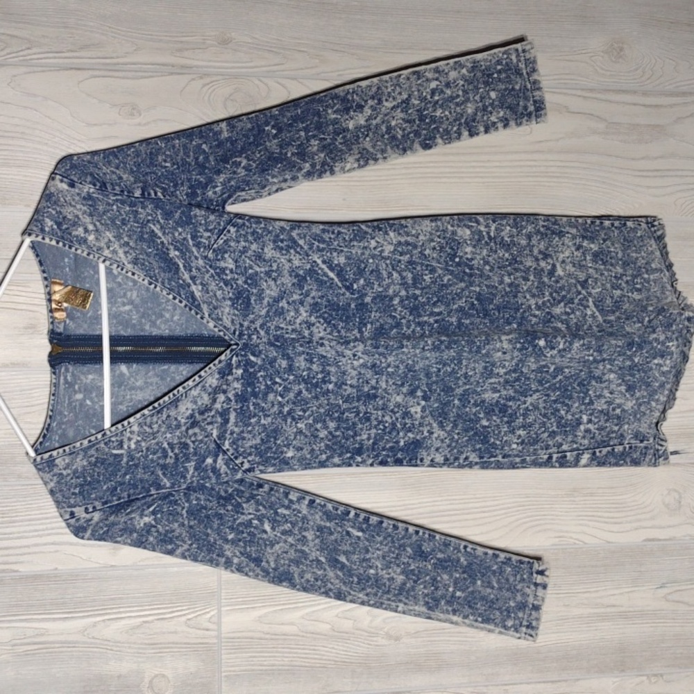 36 point 5 Stretch Denim Mini Dress